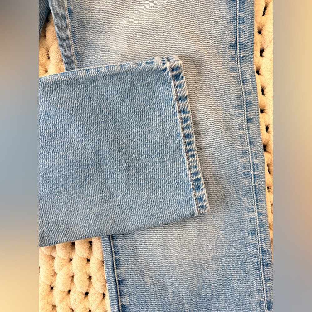 ZARA High-Waist Regular Fit Blue – Size 2 (EU 34) - Picture 6 of 13